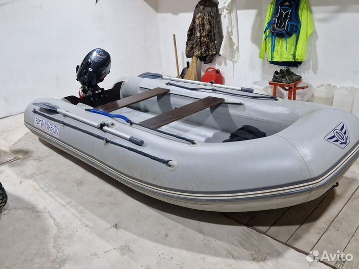Надувная лодка пвх бу с мотором