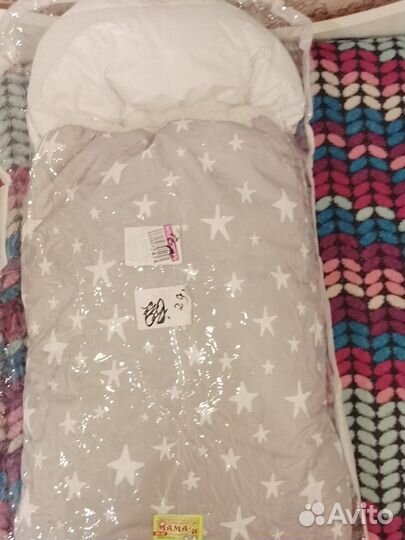 Конверт на выписку зимний, и костюмчик 56 размера