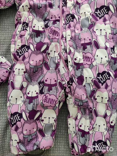 Зимний комбинезон для девочки 86