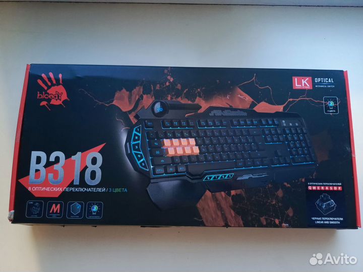 Клавиатура проводная А4Tech Bloody B318