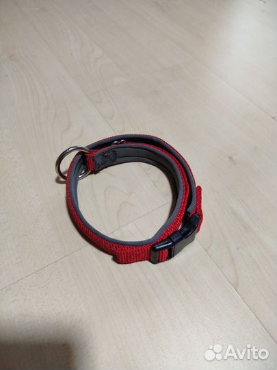 Ошейник для собак светоотражающий мягкий, 38-46см