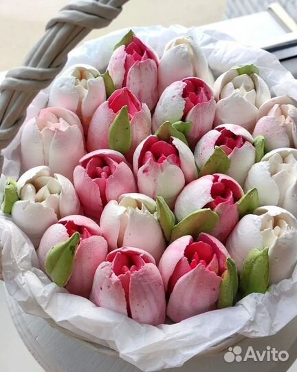 Сладкие букеты из зефира