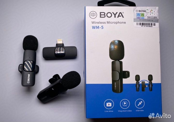 Петличный микрофон boya WM-6 Type-C 2 MIC