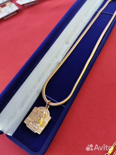 Цепь и кулон Дубайское золото