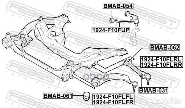 Рычаг передний нижний правый 1924F10flfr Febest