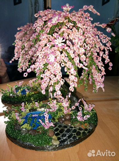 Сакура из бисера