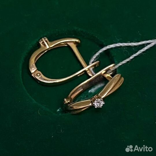 Золотые серьги проба 585 Арт.007128340123