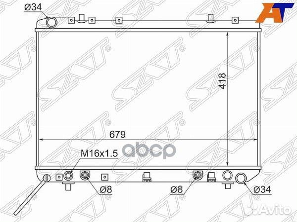 Радиатор SsangYong Korando 96-06 / Musso 93-05