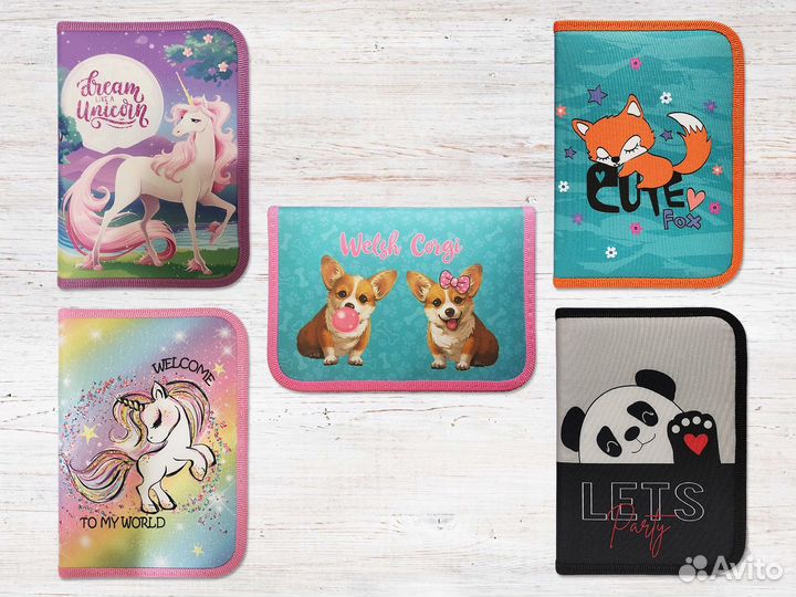 Новый пенал школьный для девочки