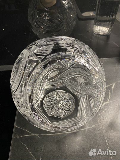 Ваза, конфетница, фруктовница хрусталь