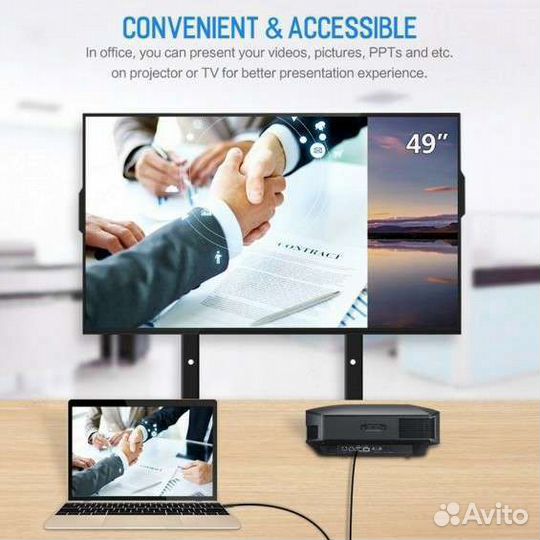 Кабель Type-C To hdtv 4K hdmi Video Adapter