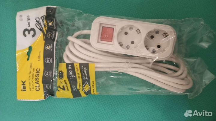 Удлинитель бытовой с выключателем