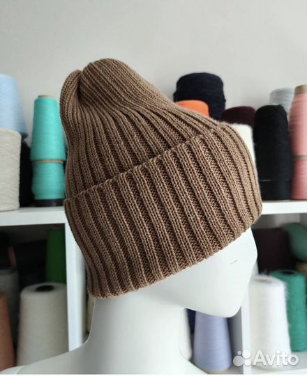 Набор шапочка-тыковка и бактус кашемир+меринос