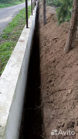 Копка траншей вручную