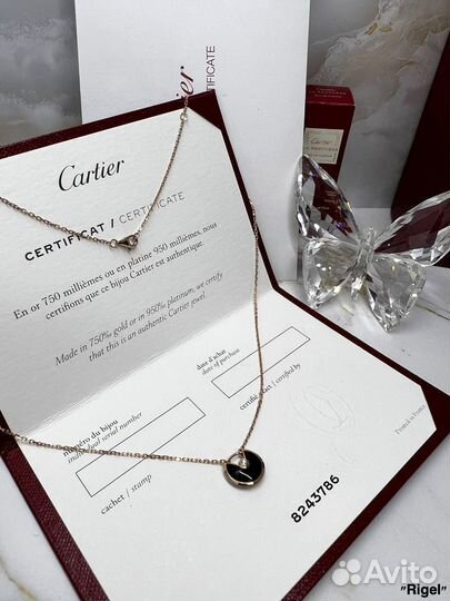 Колье Amullete de Cartier из розового золота 750 п