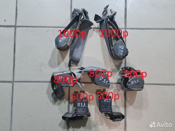 Ремни безопасности Renault Megane I