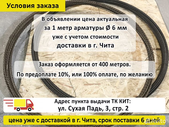 Арматура Стеклопластиковая 6 мм ГОСТ с Адгезией