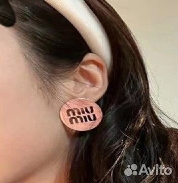 Серьги Miu Miu миу миу