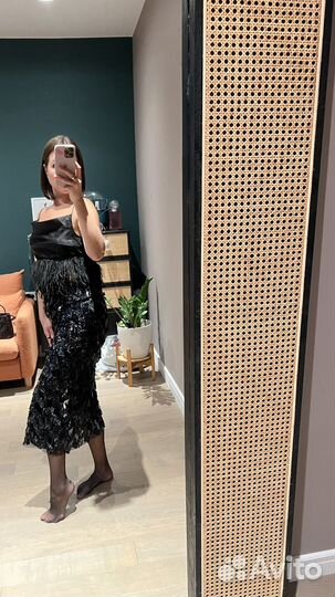 Топ с перьями