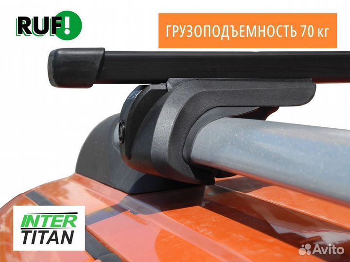 Багажник на рейлинги Peugeot inter titan Квадрат