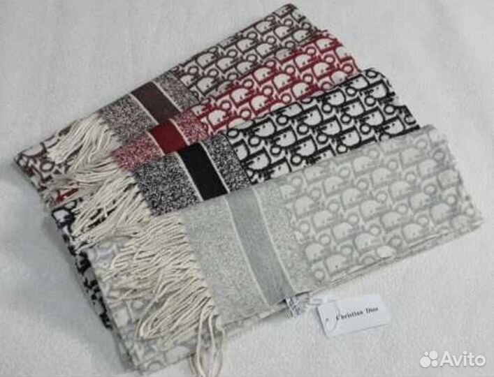 Палантин кашемировый Dior разные оттенки