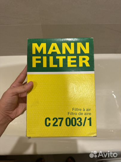 Воздушный фильтр mainn filter c27003/1