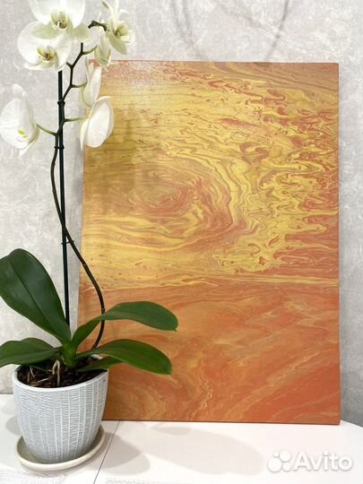 Картина интерьерная в технике Fluid Art
