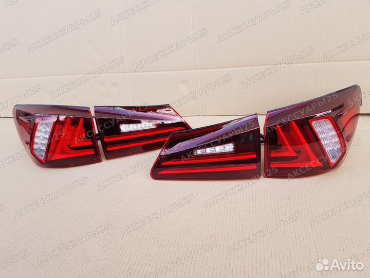 Стопы тюнинг Lexus IS250, IS350 2005-2013г Красные