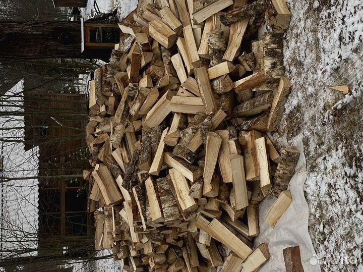 Дрова березовые. Колотые