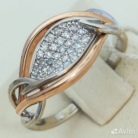 Кольцо / размер 16,5 / 2,59г / Золото585 / бриллиа