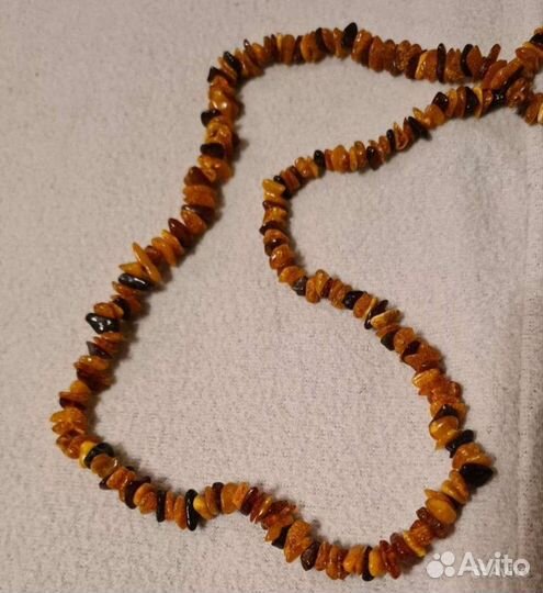 Бусы янтарные