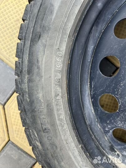 Колеса в сборе r16 зимние toyota