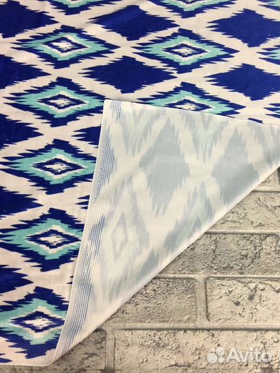 Велюр/Бархат с принтом на отрез