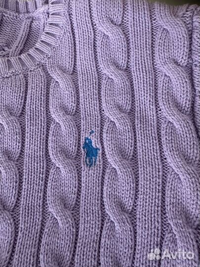 Ralph lauren свитер xs лавандовый джемпер