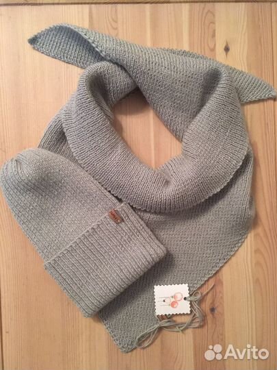 Комплект, шапка, косынка снуд