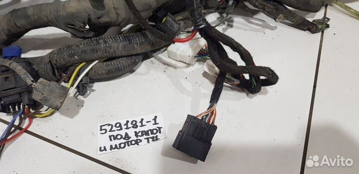 Электропроводка под капот и мотор
