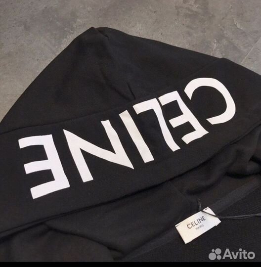 Зип худи Celine черный