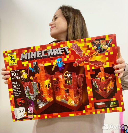 Lego Майнкрафт Шахта Редстоун Адская Крепость