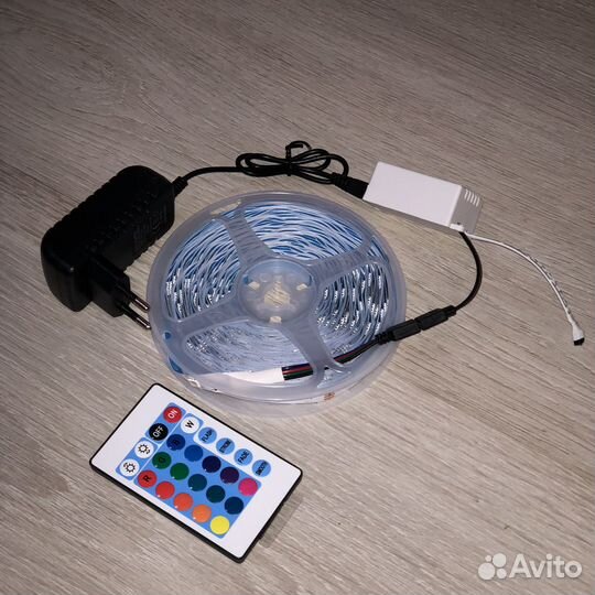 Светодиодная лента rgb 15 метров новая