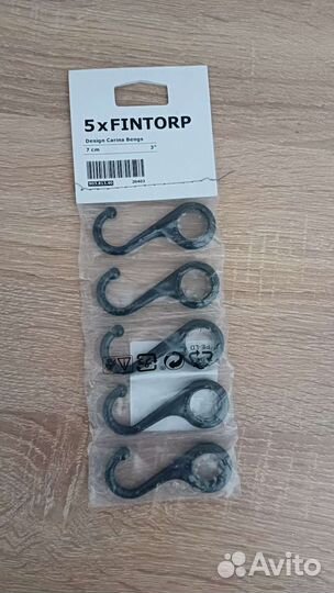 Крючки для рейлинга Икеа Fintorp