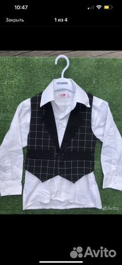 Костюм жилетка рубашка