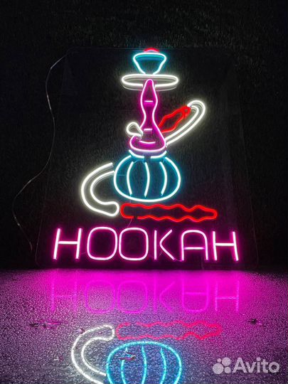 Готовая неоновая вывеска Кальян