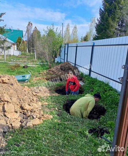 Септик из бетонных колец копка септиков колодцев