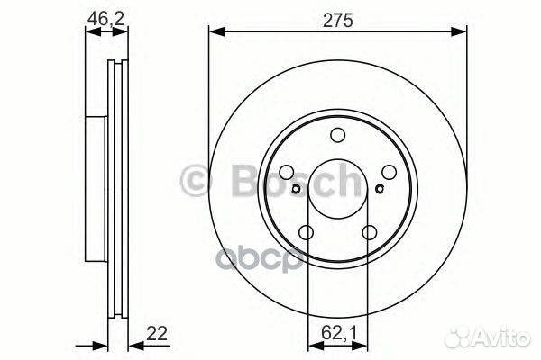 0 986 479 R97 Диск тормозной toyota auris (Япон