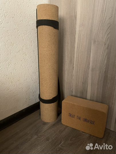 Пробковый коврик для йоги