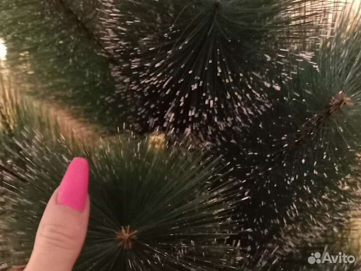 Ёлка искусственная, сосна, гирлянды