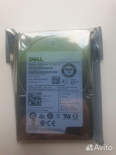 Жесткий диск dell 1FD200-150 600Gb 10k SAS 2,5