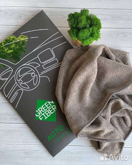 Файбер для быстрой уборки авто 30*40см