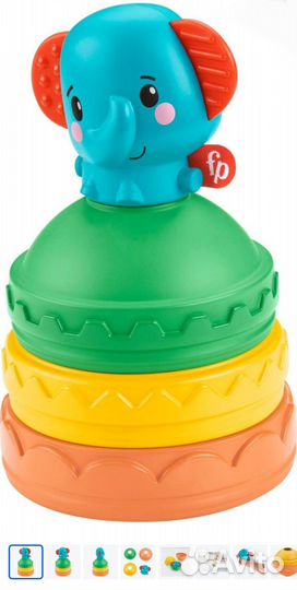 Слоник пирамидка Fisher-Price (новая)