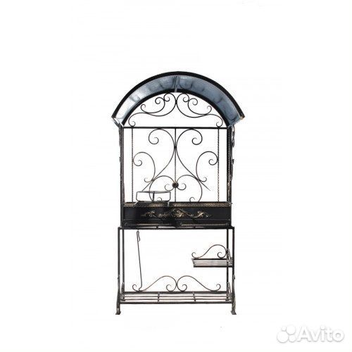 Кованый мангал с крышей